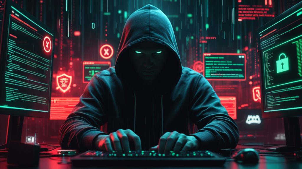 phoenix 10 a dark intense cyber environment with a mysterious 3